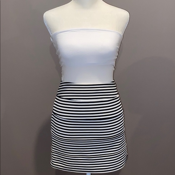 PINK Victoria's Secret Dresses & Skirts - VS PINK Pinstripe Highwaisted Mini Skirt